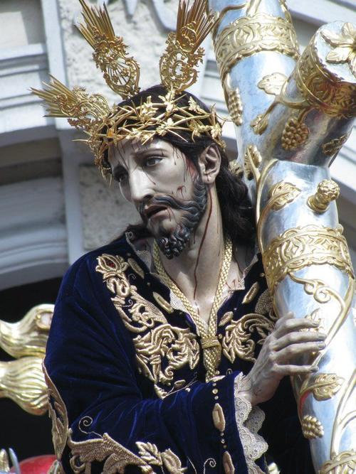 Acercamiento de la Venerada Imagen del Nazareno de las Beatas de Bel&eacute;n. (Foto: Ra&uacute;l Illescas).