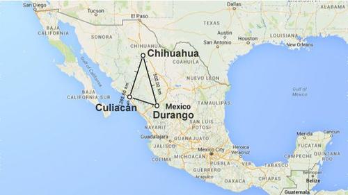Los estados que conforman el llamado "Tri&aacute;ngulo Dorado" son Chihuahua, Sinaloa y Durango.  (Foto: Google Maps) 