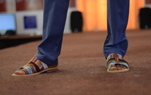 Las sandalias Wanderlust son c&oacute;modas y originales. (Foto: Selene Mej&iacute;a/Soy502)