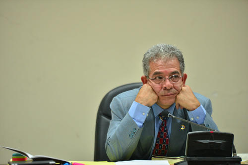 El juez escuch&oacute; con paciencia la declaraci&oacute;n de Lima y no lo interrumpi&oacute;. (Foto: Wilder L&oacute;pez/Soy502)