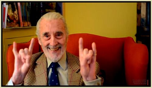 A sus 92 a&ntilde;os, Christopher Lee se ha ganado el respeto de muchos fan&aacute;ticos del rock pesado. (Foto: Archivo)