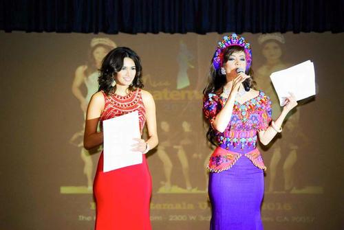 Miss Guatemala Universo, Jeimmy Aburto, junto a Marisela Demontecristo, Nuestra Belleza latina 2013, de El Salvador, presentaron el certamen de Miss Guatemala US, celebrado en Los &Aacute;ngeles, California. (Foto: Miss Guatemala US) 