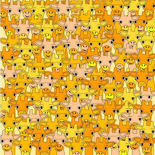 Llega un nuevo reto visual, esta vez se trata de encontrar al maestro Yoda que est&aacute; escondido entre un grupo de jirafas. (Foto: mott.pe)