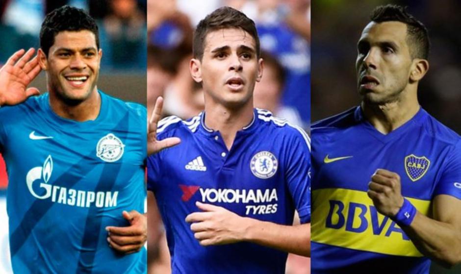 Hulk, Oscar y Tevez son los fichajes de la S&uacute;per Liga China. (Foto: Twitter)