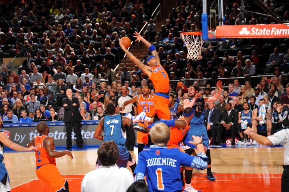 Los Timberwolves de Minnesota iniciaron con buen pie la temporada de la NBA al superar a los Knicks de Nueva York. (AFP)