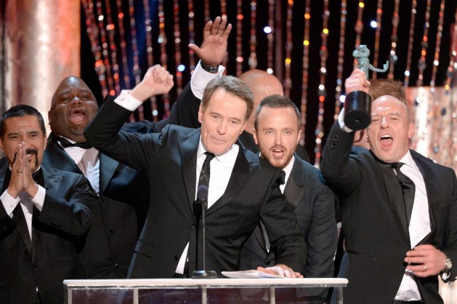 Los miembros del Sindicato de Actores eligi&oacute; al elenco de la serie dr&aacute;matica "Breaking Bad" como el mejor en su temporada final. (AFP)&nbsp;