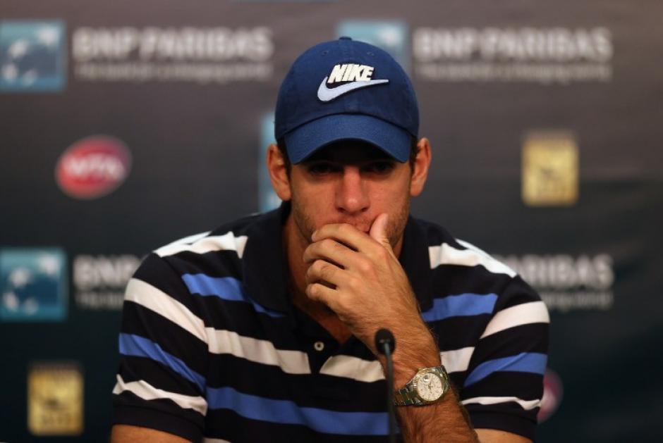 Juan Mart&iacute;n del Potro no estar&aacute; en el Masters de Miami. (Foto: AFP)