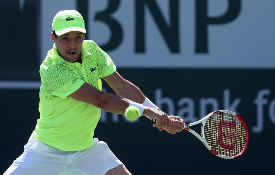 El espa&ntilde;ol Roberto Bautista elimin&oacute; a Berdich en Indian Wells. (Foto. AFP)