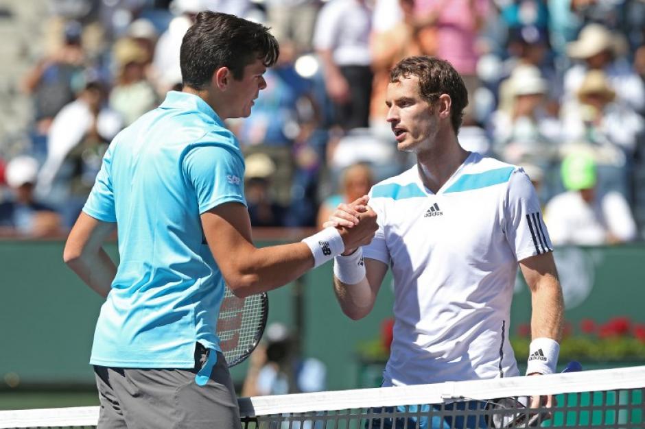 El brit&aacute;nico Andy Murray fue eliminado de Induian Wells por el canadiense&nbsp;Milos Raonic. (Foto: AFP)