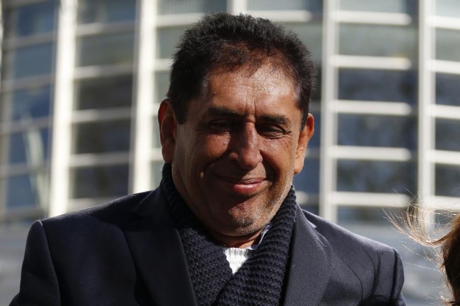 Con una enorme sonrisa se mostr&oacute; Brayan Jim&eacute;nez al salir del juzgado en Nueva York. (Foto: AFP)