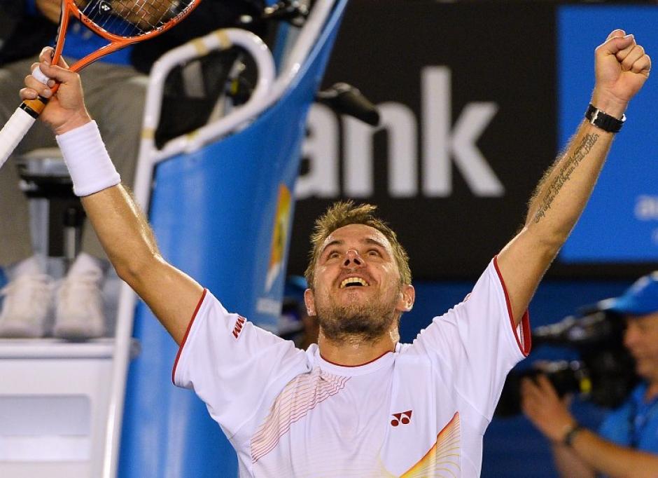 Stanislas Wawrinka se impuso en la final del Abierto de Australia a un lesionado Rafael Nadal. (Foto: AFP)