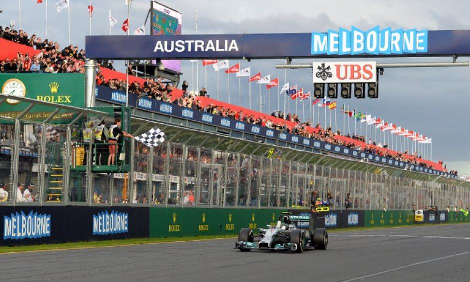 El piloto alemán de Mercedes, Nico Rosberg, al momento de ganar el Gran Premio de F1 Australia 2014. (Foto: AFP)