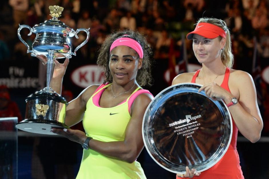 Serena Williams venci&oacute; a la rusa Maria Sharapova en el Abierto de Australia 2015. (Foto: AFP)