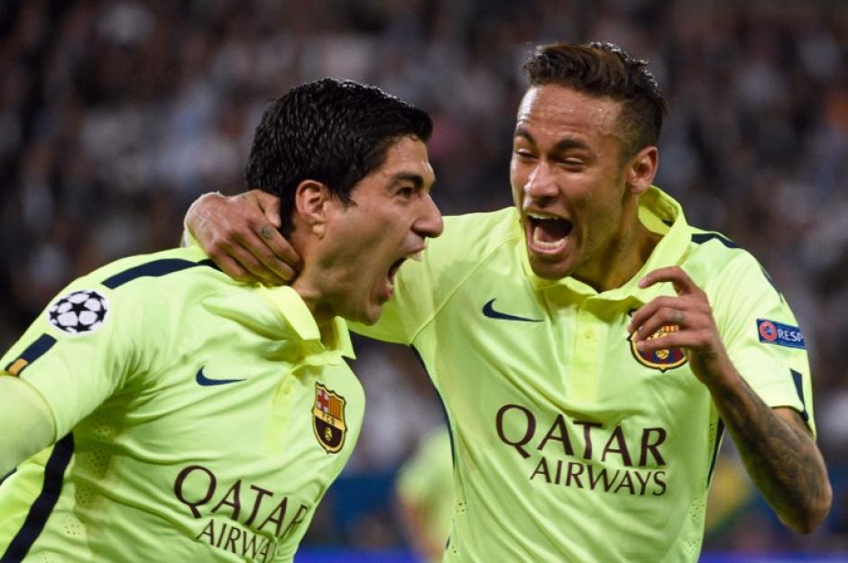 Neymar, con un gol; y Su&aacute;rez, con un doblete, fueron los anotadores por el Barcelona ante el PSG. (Foto: AFP)