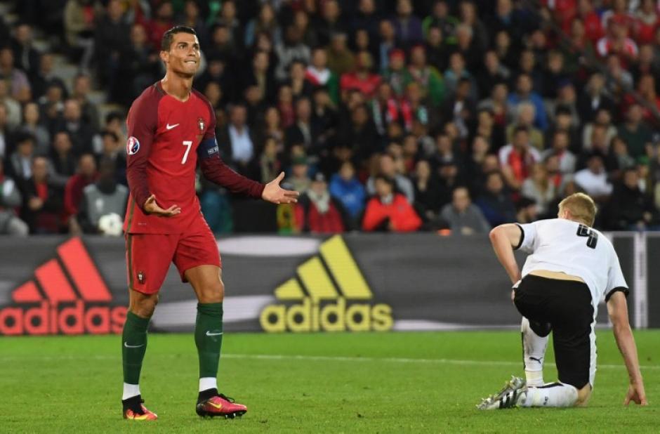 Cristiano Ronaldo fall&oacute; un penal en el segundo tiempo y Portugal no pudo con Austria. (Foto: AFP)