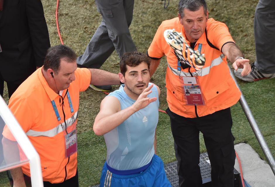 El portero espa&ntilde;ol del Real Madrid Iker Casillas, se enfureci&oacute; por un comentario que escribieron de su peque&ntilde;o hijo en la red social Instagram. (Foto: AFP)