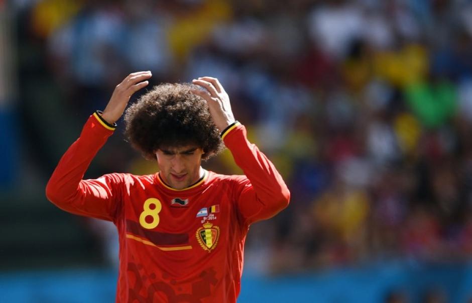 Fellaini se despidi&oacute; del Mundial en cuartos de final, pero con el recuerdo de anotar su primer gol en Copas del Mundo. (Foto: AFP)