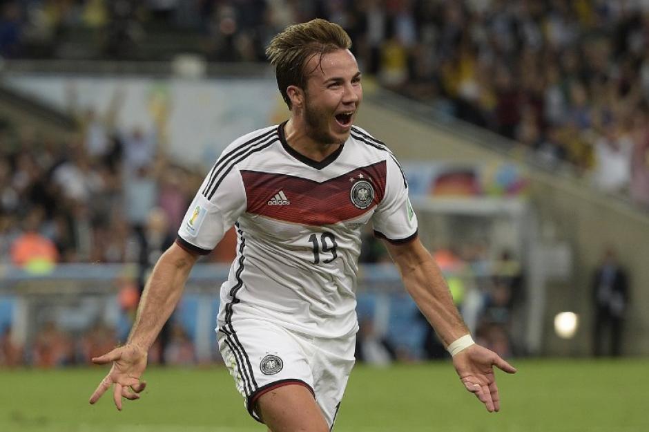 Mario G&ouml;etze festeja grita euf&oacute;rico tras marcar el gol del triunfo y del t&iacute;tulo del Mundial Brasil 20144. (Foto: AFP)