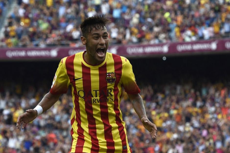 El delantero brasile&ntilde;o Neymar marca doblete para el triunfo del FC Barcelona 2-0 sobre el Athl&eacute;tic de Bilbao. (Foto: AFP)