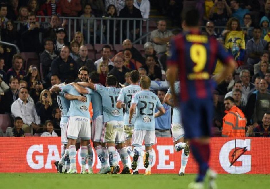 El Celta derrot&oacute; al Barcelona en el Camp Nou y lo baj&oacute; del liderato de la Liga. (Foto: AFP)