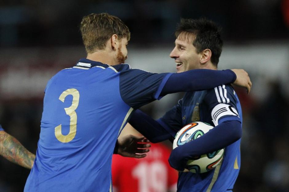 Messi y Ansaldi fueron los anotadores por Argentina ante Croacia. (Foto: AFP)