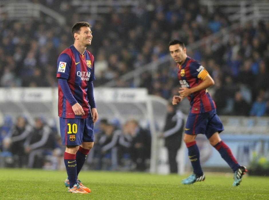 Lionel Messi gesticula durante el encuentro contra la Real Sociedad en la Jornada 17 de La Liga. (Foto: Ander Gillenea/AFP)