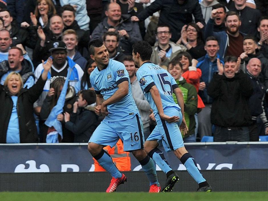 El goleador argentino cerr&oacute; la cuenta para el Manchester City luego de dos jornadas de resultados negativos. (Foto: AFP)