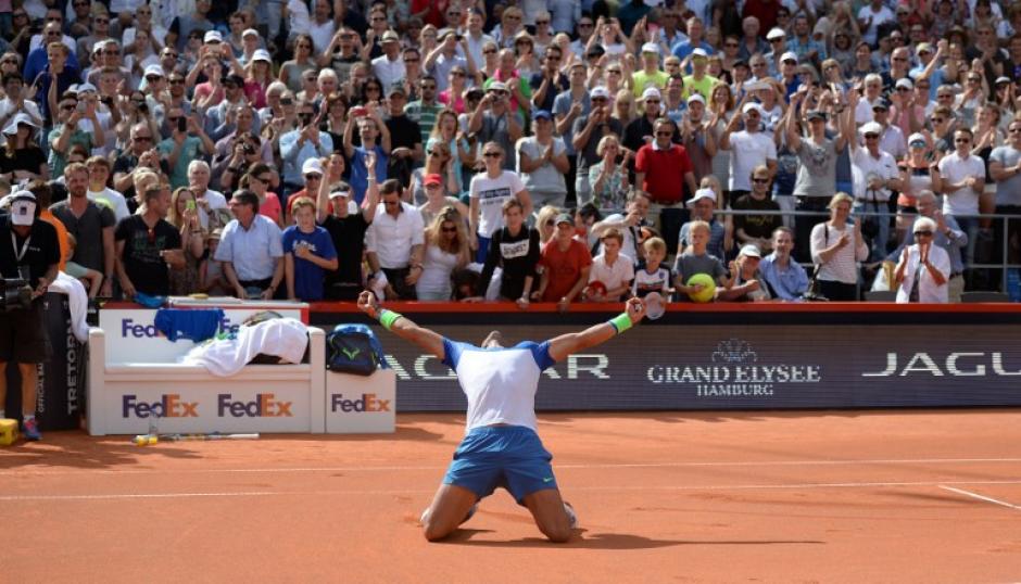Nadal gan&oacute; en Hamburgo su tercer t&iacute;tulo en lo que va del a&ntilde;o. (Foto: AFP)