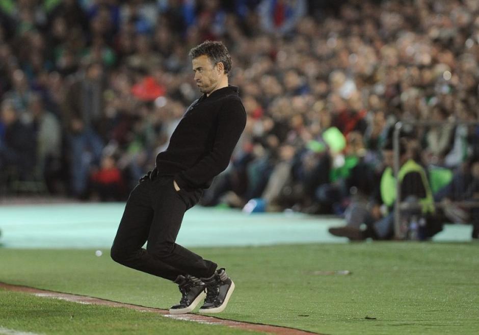 Luis Enrique sufri&oacute; un rev&eacute;s al no poder ganar ante el humilde Villanovense de la Segunda Divisi&oacute;n B de Espa&ntilde;a por la Copa del Rey. (Foto: AFP)