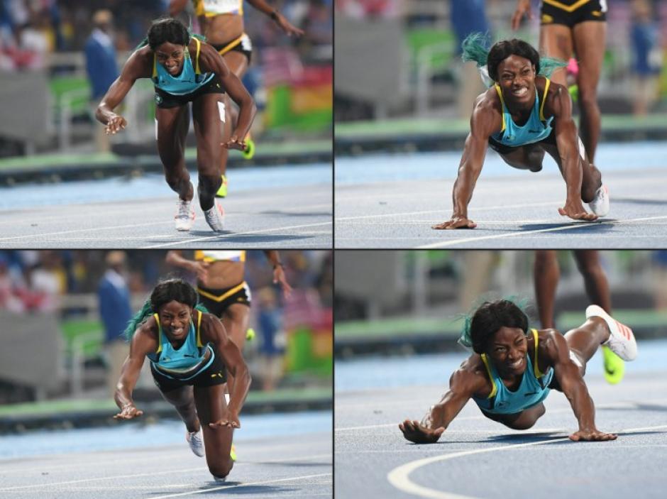 As&iacute; entr&oacute; Shaunae Miller para ganar el oro en los 400m (Foto: AFP)