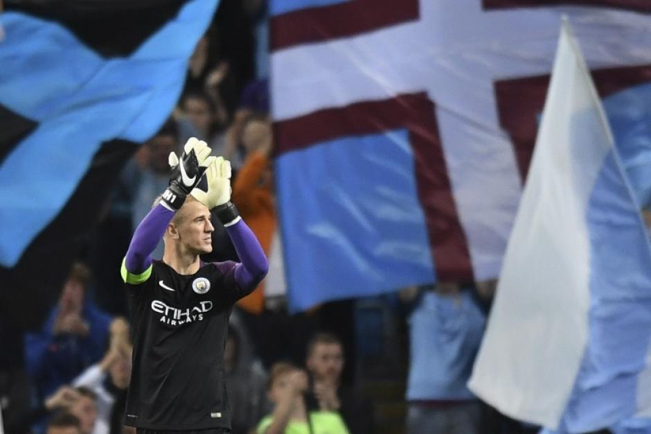 Joe Hart pudo despedirse de su afici&oacute;n en la previa de la Champions. (Foto: AFP)