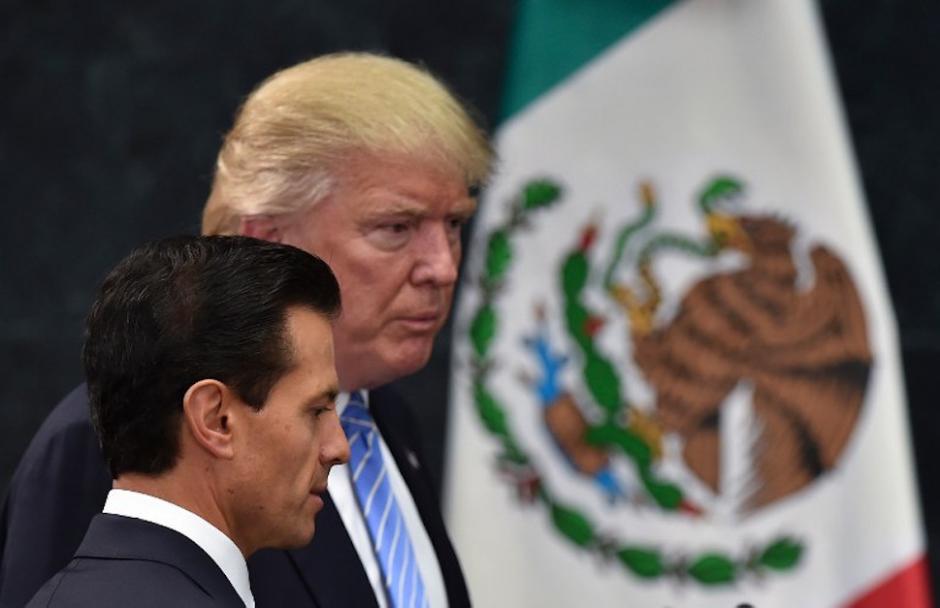 Donald Trump se reuni&oacute; en M&eacute;xico con el presidente Enrique Pe&ntilde;a Nieto (Foto: AFP) 