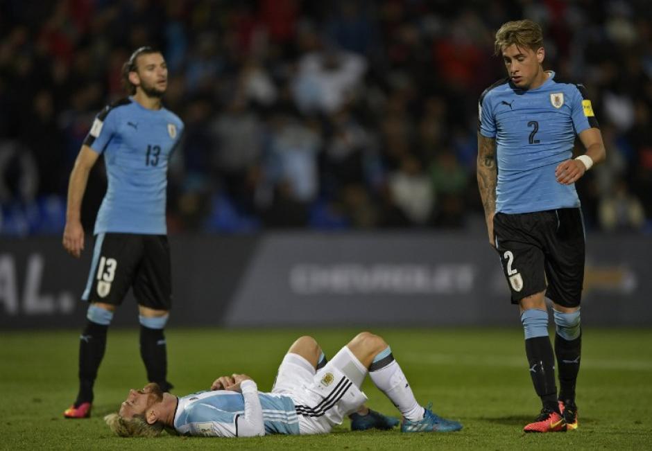 El capit&aacute;n jug&oacute; contra Uruguay con dolor en el pubis (Foto: AFP)