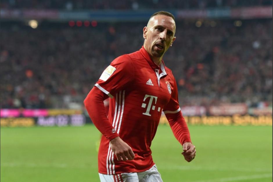 Ribery celebra su gol ante el Hertha Berl&iacute;n. (Foto: AFP)