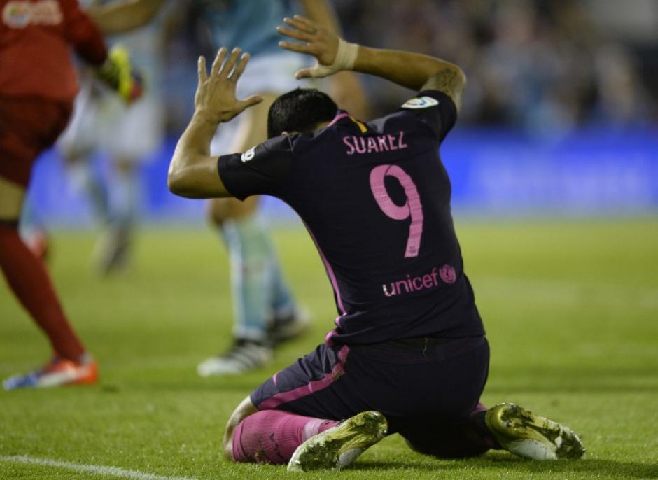 A Luis Su&aacute;rez no le sali&oacute; nada. (Foto: AFP)