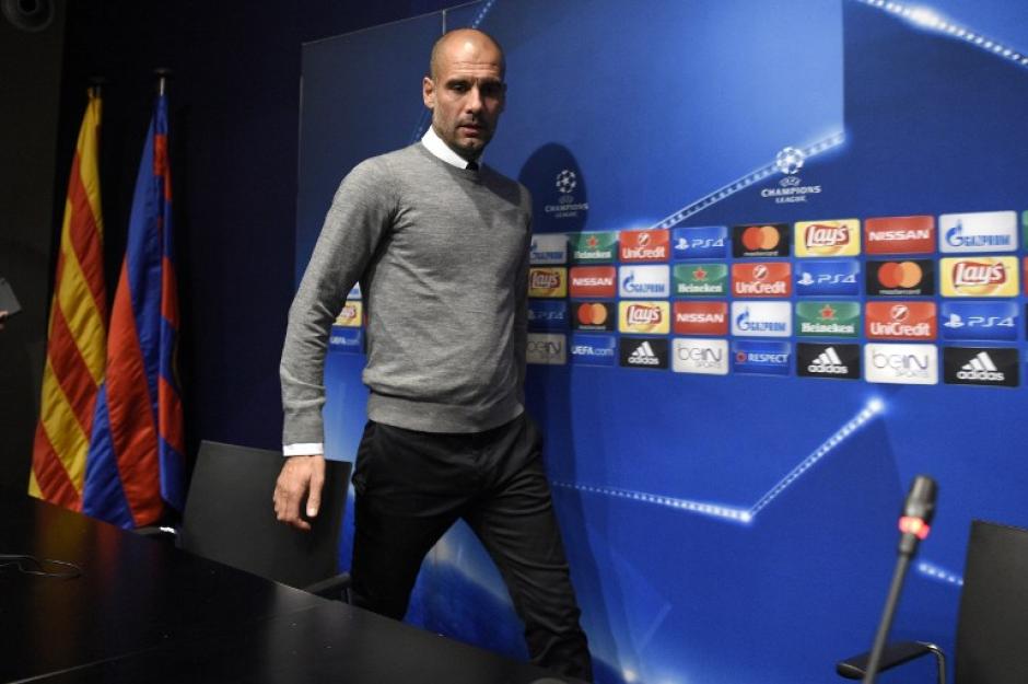 Pep se molest&oacute; en la rueda de prensa. (Foto: AFP)