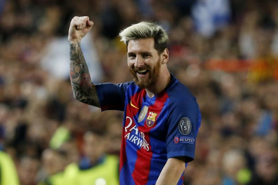 Messi meti&oacute; tres goles en su regreso a la Champions. (Foto: AFP)