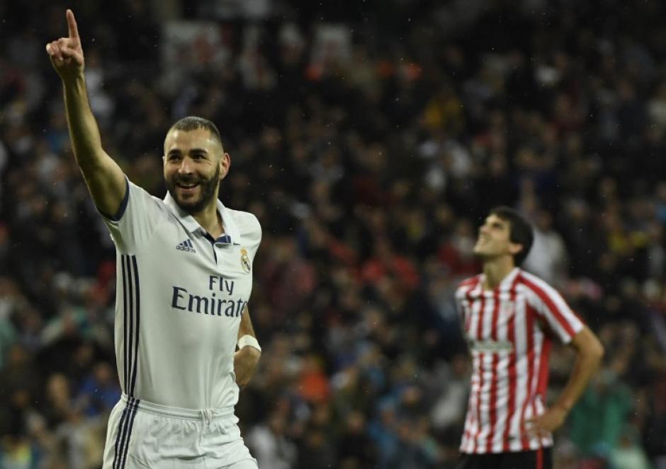 Karim Benzema abri&oacute; el marcador para el Madrid. (Foto: AFP)