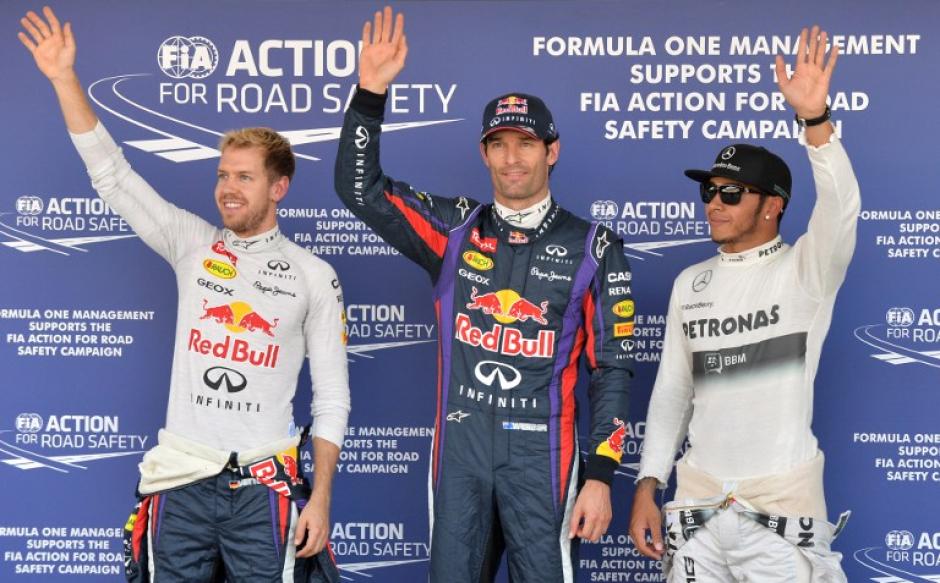El australiano Mark Webber gan&oacute; la pole en el Gran Premio de F1 de Suzuka, Jap&oacute;n. (ToshifumiI Kitamura/AFP)
