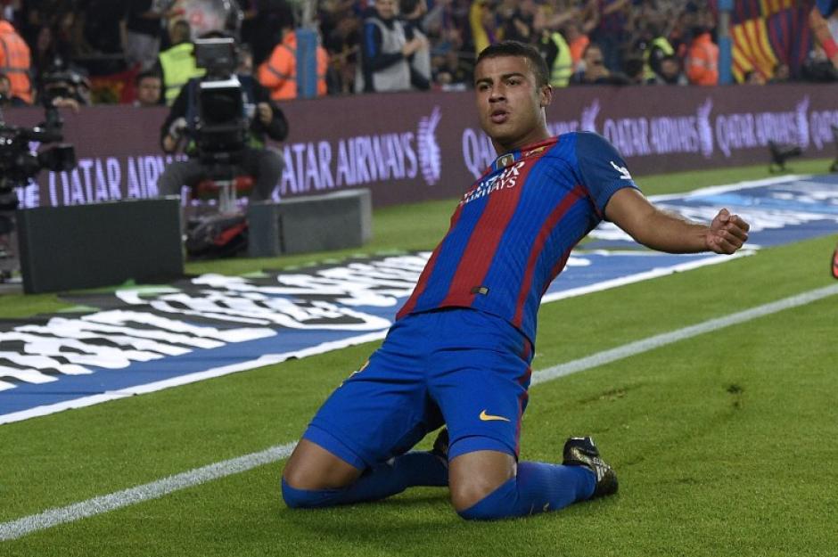 Rafinha celebra su gol, el &uacute;nico del encuentro. (Foto: AFP)