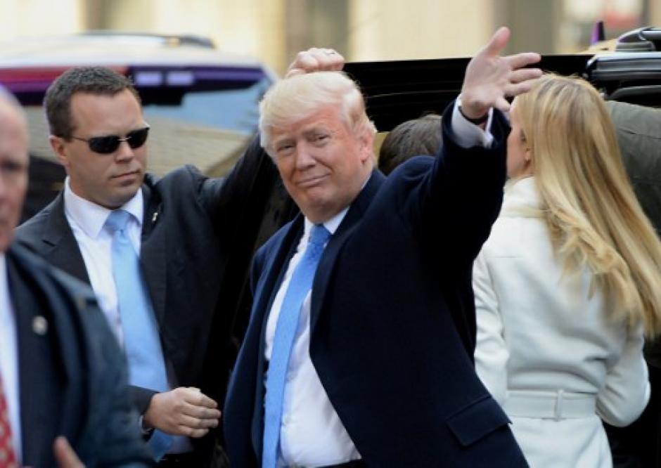 Donald Trump acudi&oacute; a votar en Nueva York. (Foto: AFP) 