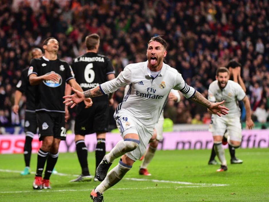Sergio Ramos hizo lo que mejor sabe hacer. (Foto: AFP)