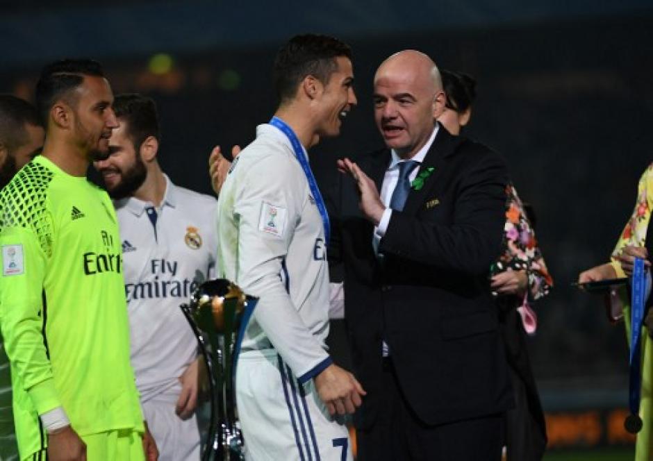 Cristiano Ronaldo anot&oacute; tres goles en la final del Mundial de Clubes. (Foto: AFP) 
