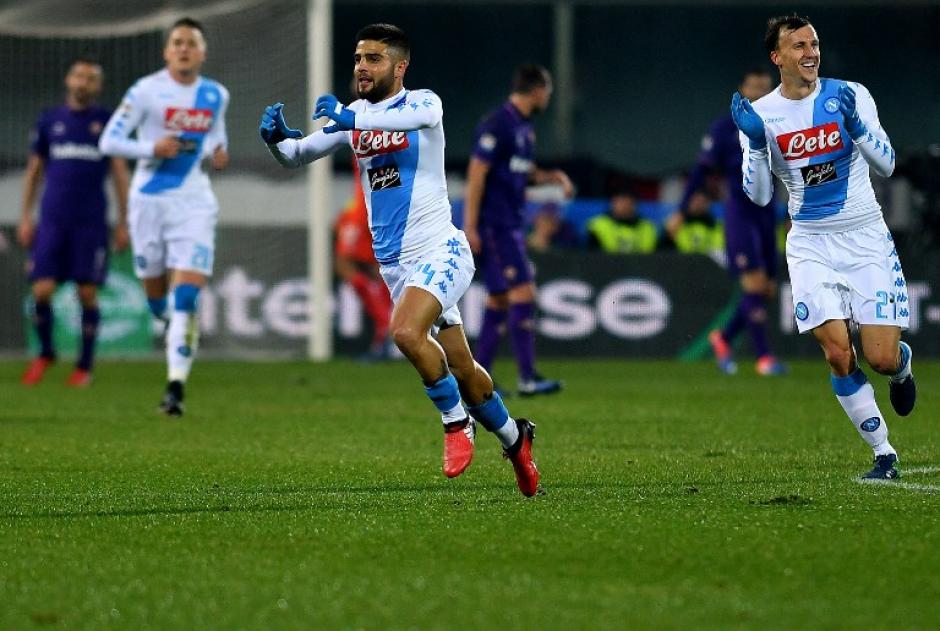 Lorenzo Insigne celebra su gol. (Foto: AFP)