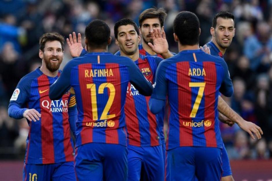 El FC Barcelona trep&oacute; moment&aacute;neamente al segundo lugar de La Liga. (Foto: AFP)