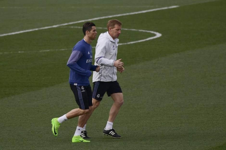 Cristiano Ronaldo se entren&oacute; por separado este viernes. (Foto: AFP)