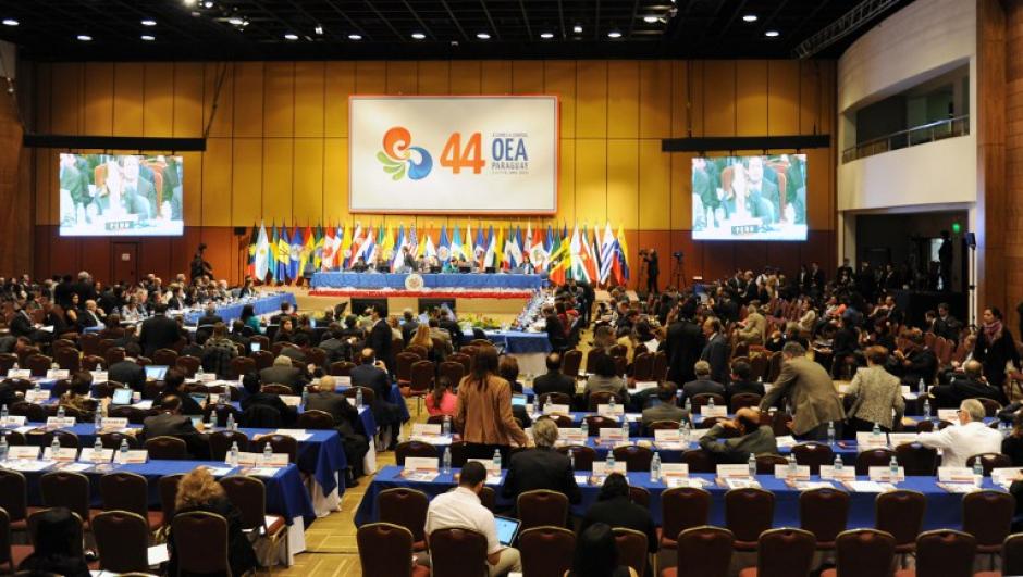 La Asamblea n&uacute;mero 44 de la OEA se est&aacute; realizando en Asunci&oacute;n, Paraguay. (Foto: AFP)
