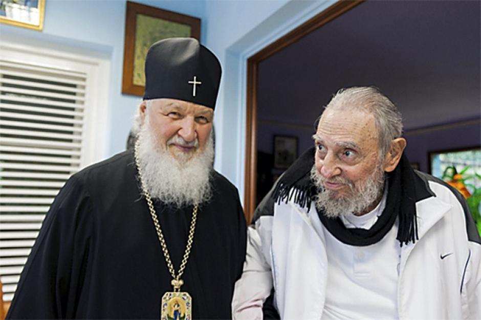 El patriarca Kiril y Fidel Castro sostuvieron una reuni&oacute;n en Cuba. (Foto: AFP)