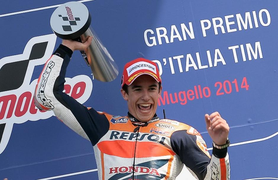 M&aacute;rquez celebra su sexta victoria consecutiva de la temporada. (Foto: AFP)