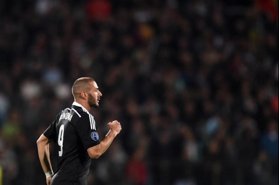 El franc&eacute;s Karim Benzema puso el 2-1 definitivo del Real Madrid ante el Ludogorets en Bulgaria. (Foto: AFP)